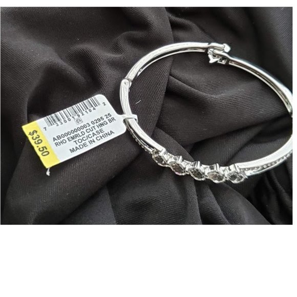 NEW Charter Club Silver-Tone Bangle Bracelet - Picture 6 of 9